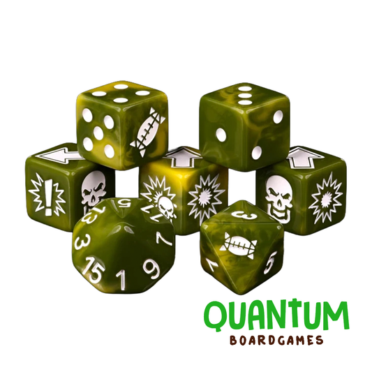 BARON OF DICE DISEASED BLOOD BOWL DICE (SET OF 7) 1 SET  FOOTBALL