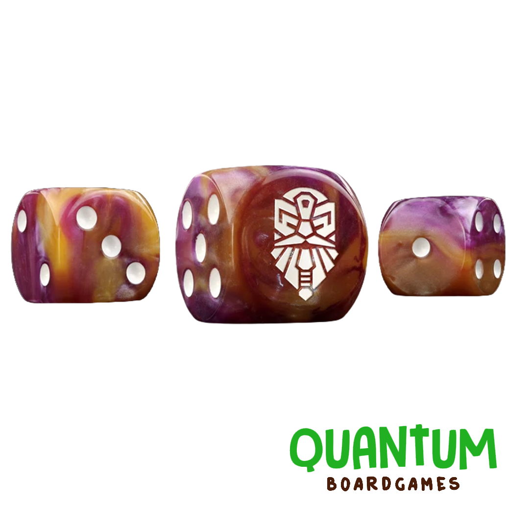 BARON OF DICE DWARVEN GOLD DICE X25 DICE ROUND CORNER (KHARADRON OVERLORDS)