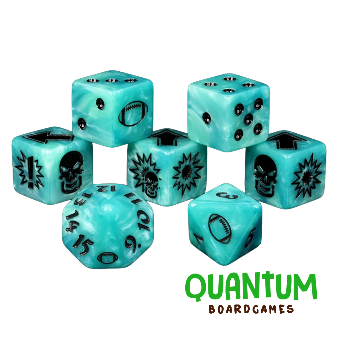 BARON OF DICE ETHEREAL BLUE BLOOD BOWL DICE (SET OF 7)