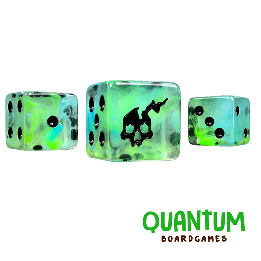 BARON OF DICE ETHEREAL GHOST DICE X25 DICE SQUARE CORNER (NIGHTHAUNT)