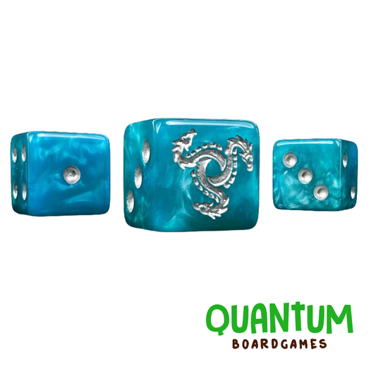 BARON OF DICE HYDRA SERPENT BLUE X25 DICE SQUARE CORNER (APLHA LEGION)