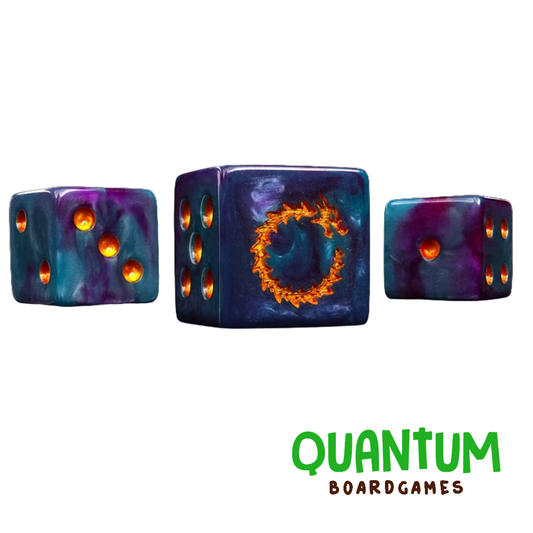 BARON OF DICE INFINITY DRAGON X25 DICE SQUARE CORNER (THOUSAND SONS)