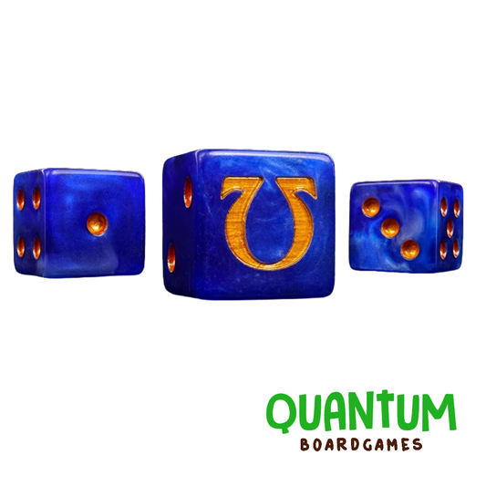 BARON OF DICE OMEGA GOLD X25 DICE SQUARE CORNER (ULTRAMARINES)