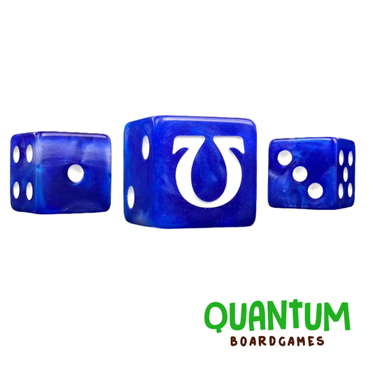 BARON OF DICE OMEGA WHITE X25 DICE SQUARE CORNER (ULTRAMARINES)