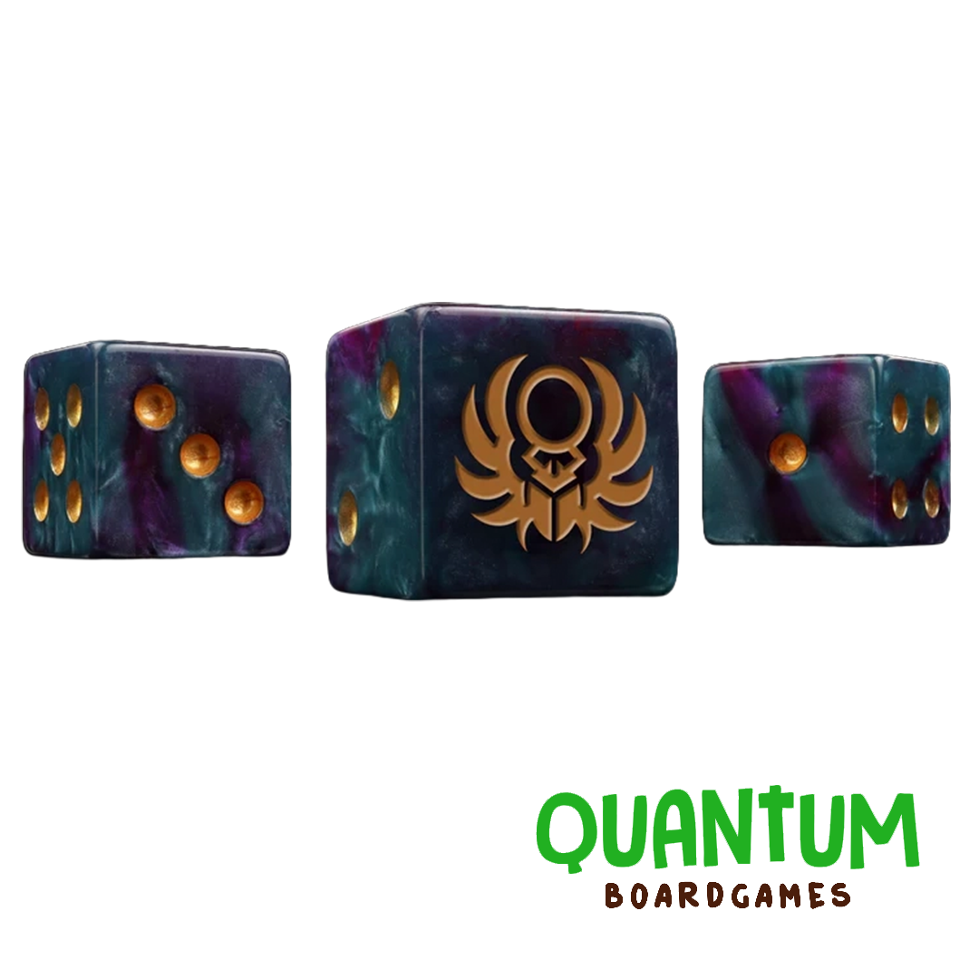 BARON OF DICE SUN SCARAB INFINITY X25 DICE SQUARE CORNER (THOUSAND SONS)