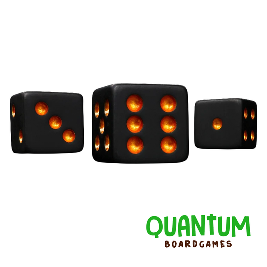 BARON OF DICE UNIVERSAL MATTE BLACK X25 DICE SQUARE CORNER