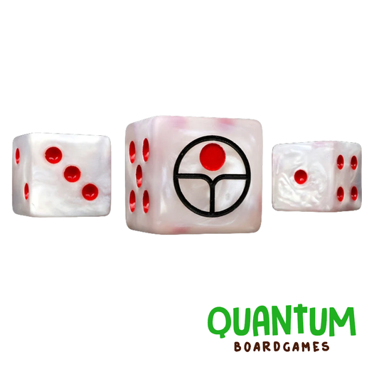 BARON OF DICE UNIVERSAL PEACE DICE WHITE X25 DICE SQUARE CORNER (TAU EMPIRE)