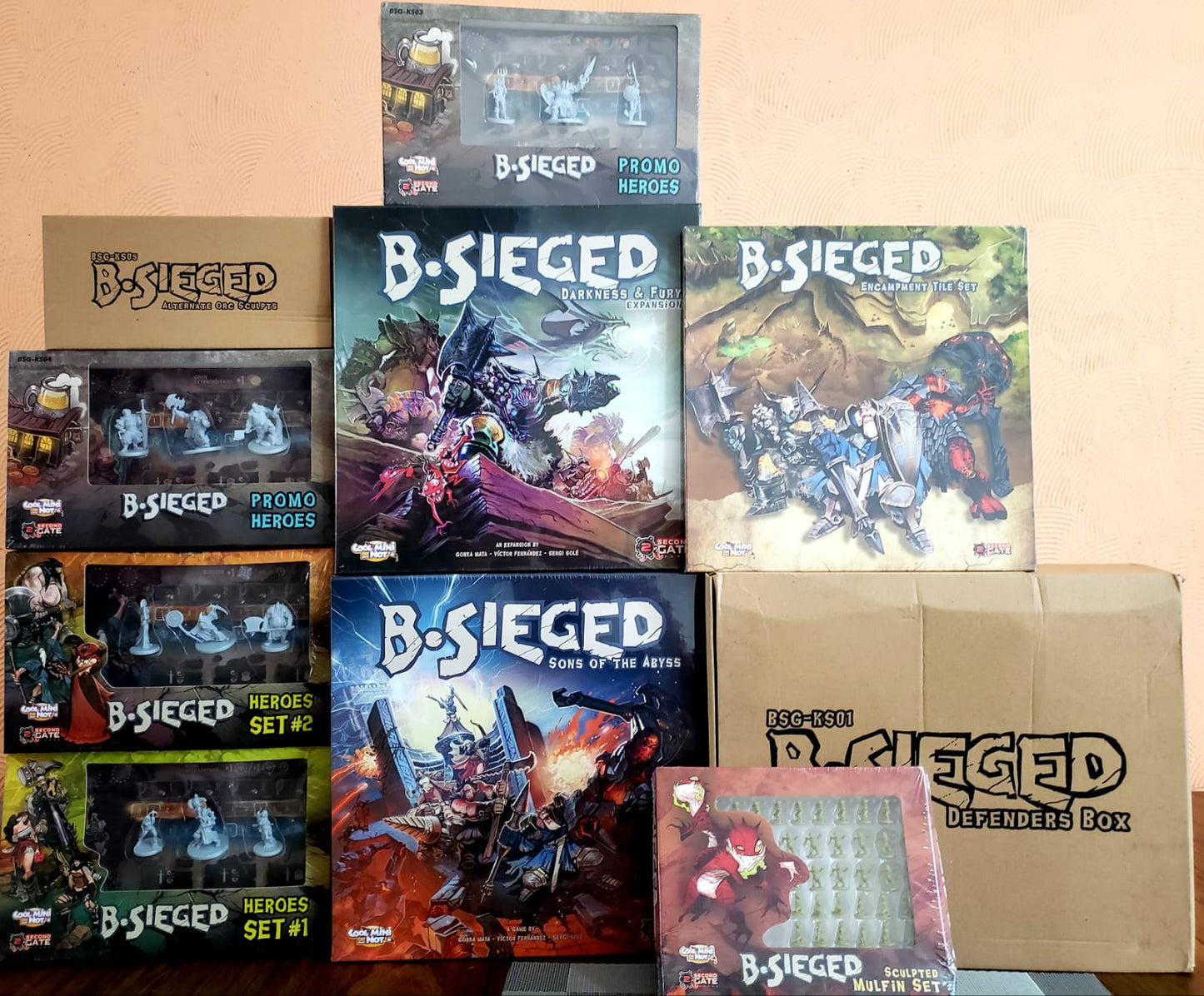 BESIEGED SONS OF THE ABBYS COMPLETE COLLECTION KICKSTARTER (10 ITEMS)