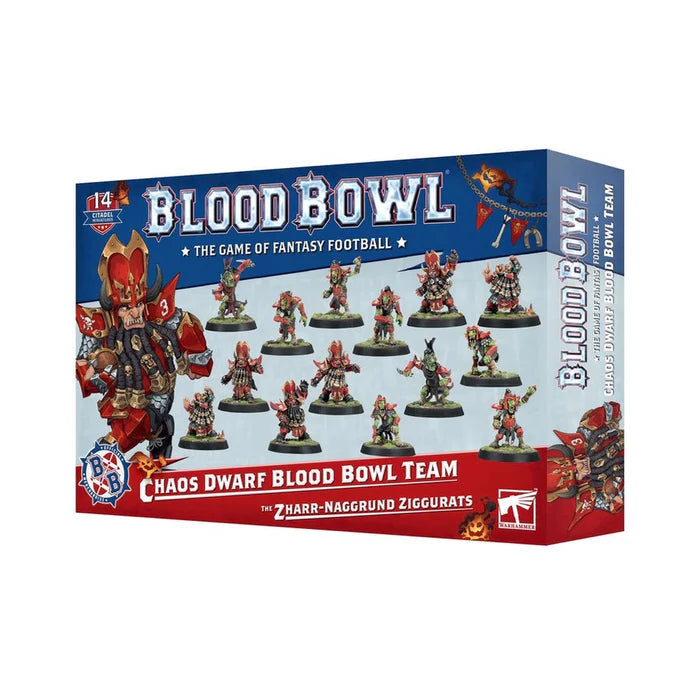 Blood Bowl Chaos Dwarf Team miniaturas Warhammer Games Workshop