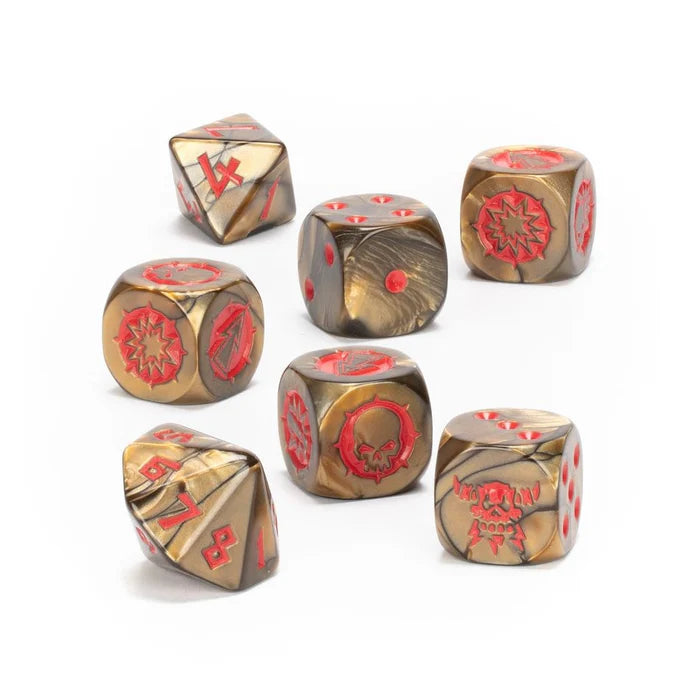 BLOOD BOWL CHAOS DWARF TEAM DICE