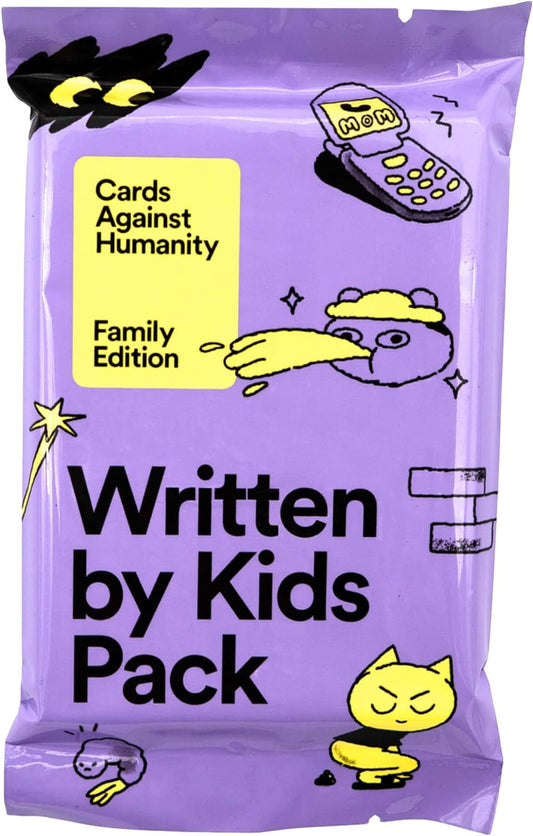 CARDS AGAINST HUMANITY WRITTEN BY KIDS PACK EXPANSION