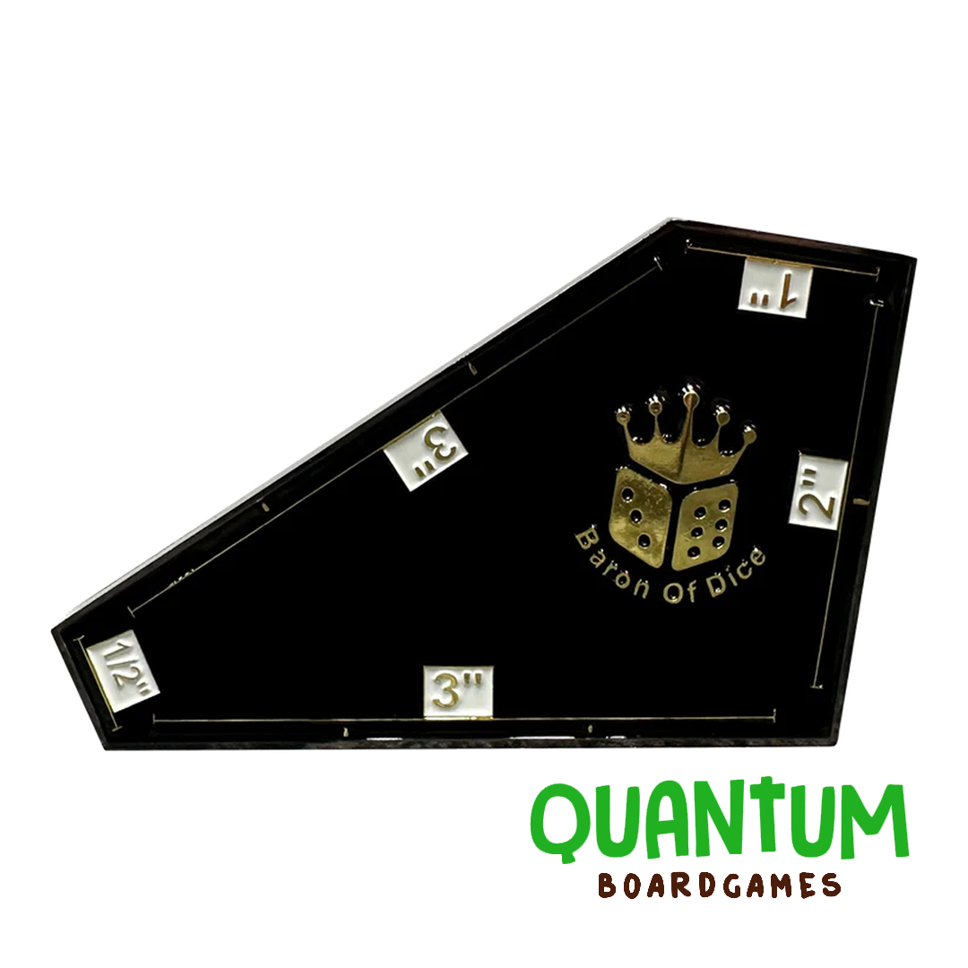 Medidor de movimiento 3 pulgadas metal Baron of Dice color plata compatible Warhammer