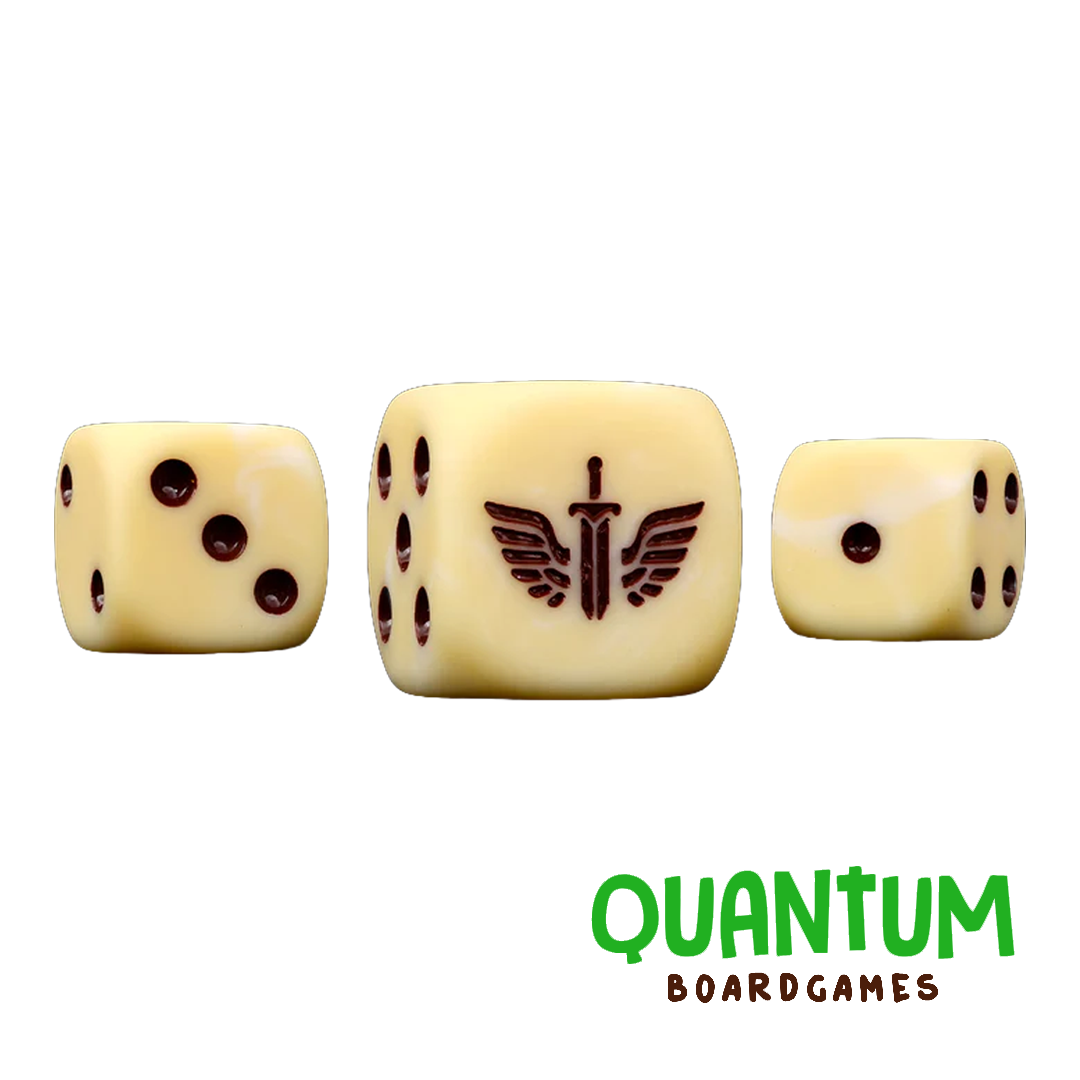 Set de 25 dados Baron of Dice Dark Angels con esquinas redondeadas para Warhammer 40K