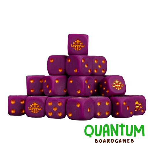 25 dados Demonic Forges Slaanesh esquinas cuadradas Baron of Dice diseño caótico elegante