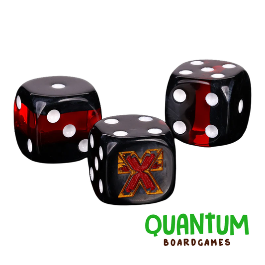 Set de 25 dados premium Baron of Dice Khorne con bordes redondeados
