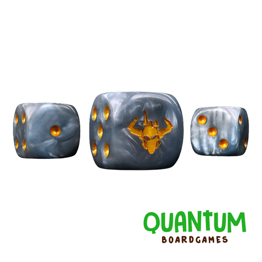 25 dados Baron of Dice Golden Demon con acabado dorado y esquinas redondeadas