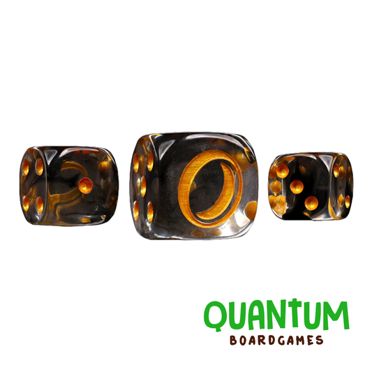 Baron of Dice: Lord of The Rings Translucent Gold Ring Round Corner x25