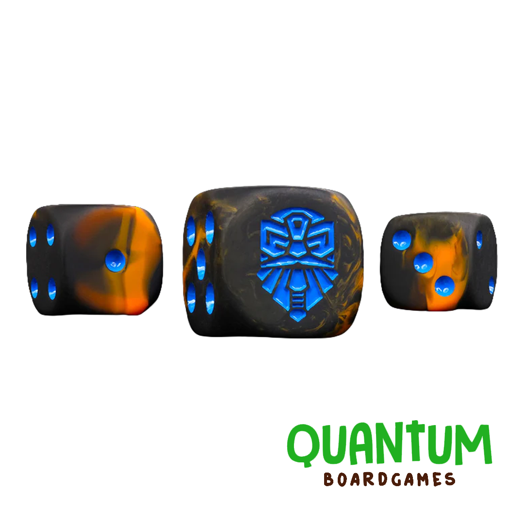 25 dados Molten Lava de Baron of Dice para Leagues of Votann Warhammer 40K