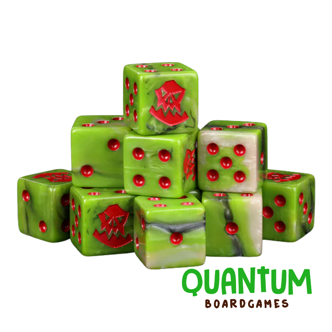 Baron of Dice: Orc Dice Red (Orks) – Square Corner x25