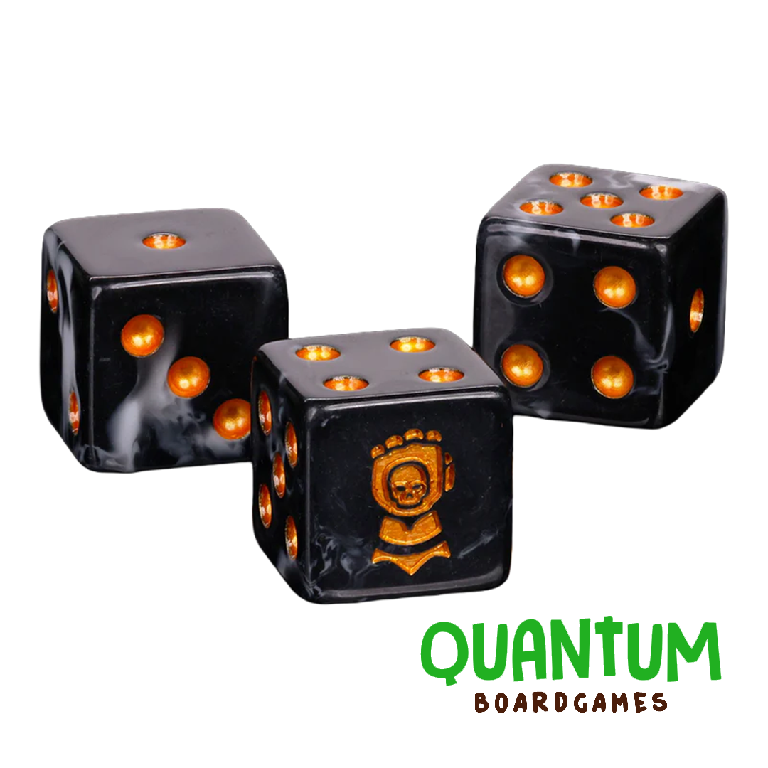 25 dados temáticos Baron of Dice Retributors Space Marines esquinas cuadradas