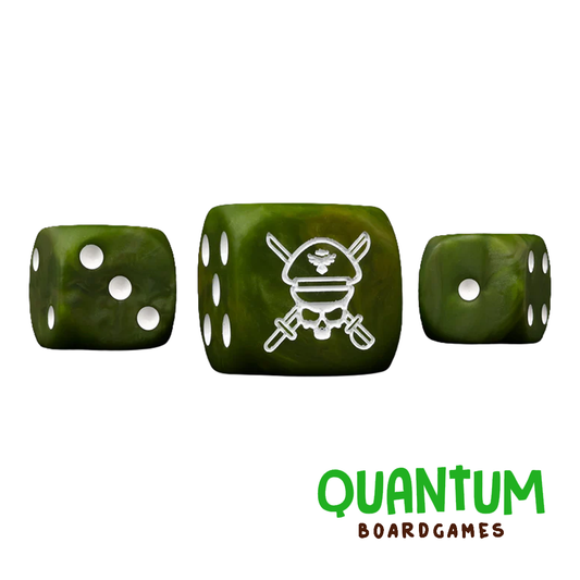 25 dados Baron of Dice camuflaje militar Astra Militarum Warhammer 40K esquinas redondeadas