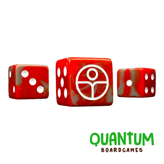 25 dados rojos Tau Empire Baron of Dice con esquinas cuadradas para Warhammer 40K