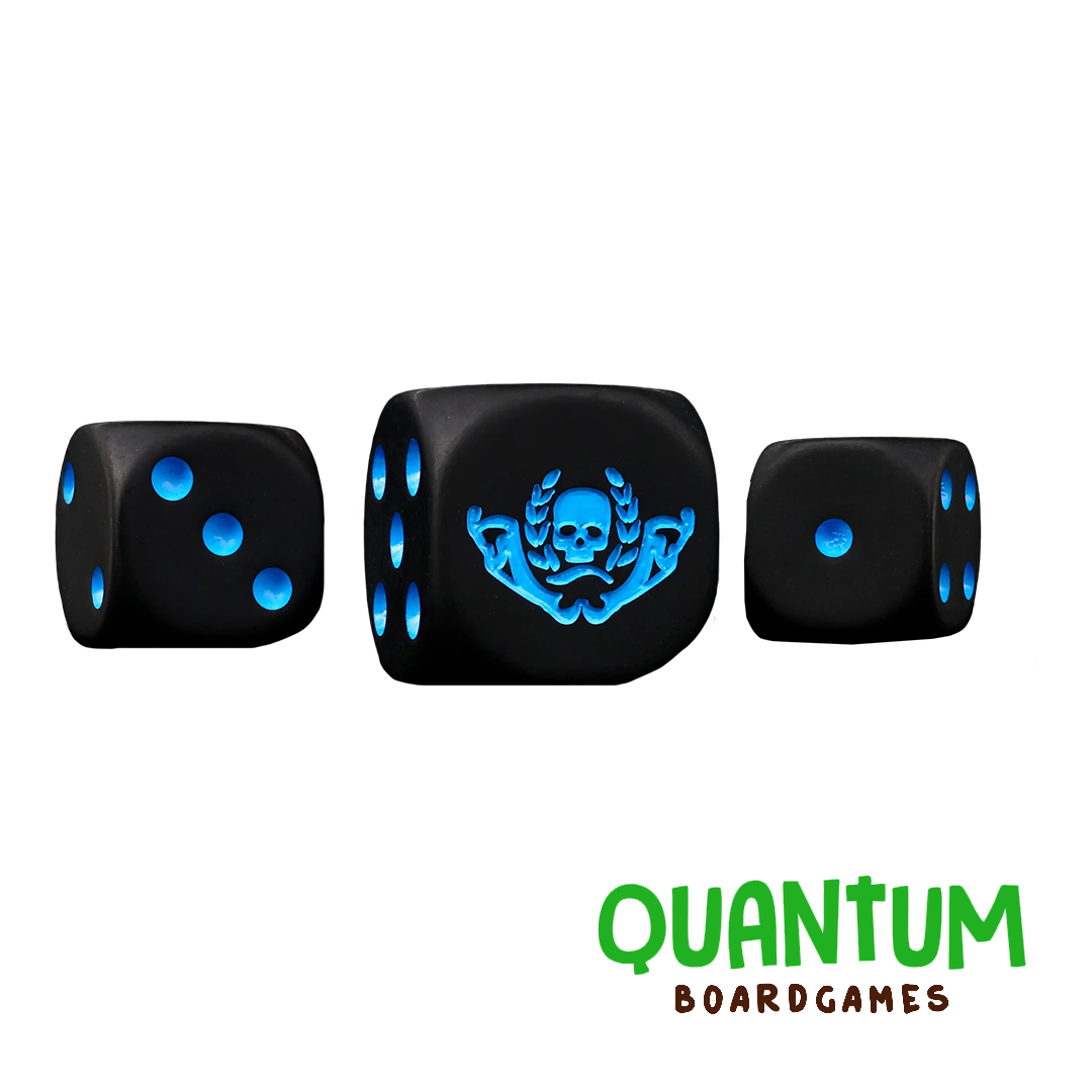 Set 25 dados Mercenary Knights esquinas redondeadas Baron of Dice para wargames