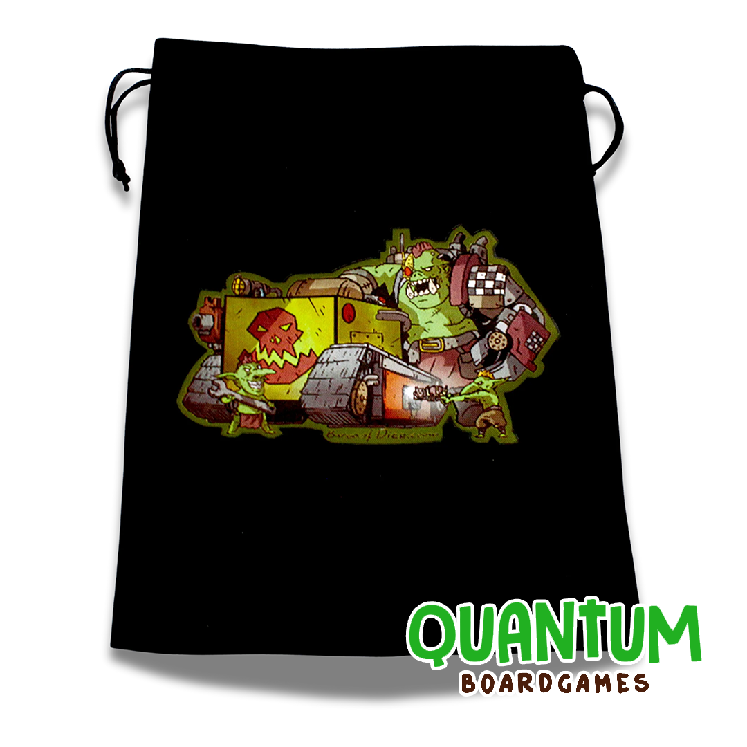 Bolsa premium para dados Baron of Dice temática Orc, accesorio wargames y juegos de mesa