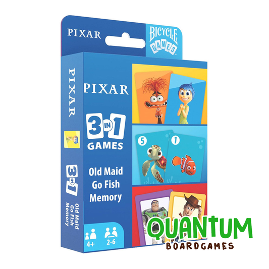 Baraja Bicycle Disney Pixar 3 en 1 - Set de 3 barajas temáticas con licencia oficial