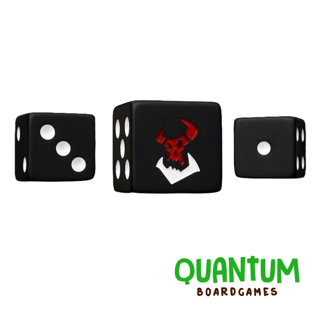 BARON OF DICE BLACK ORCS DICE X25 DICE SQUARE CORNER (ORKS)