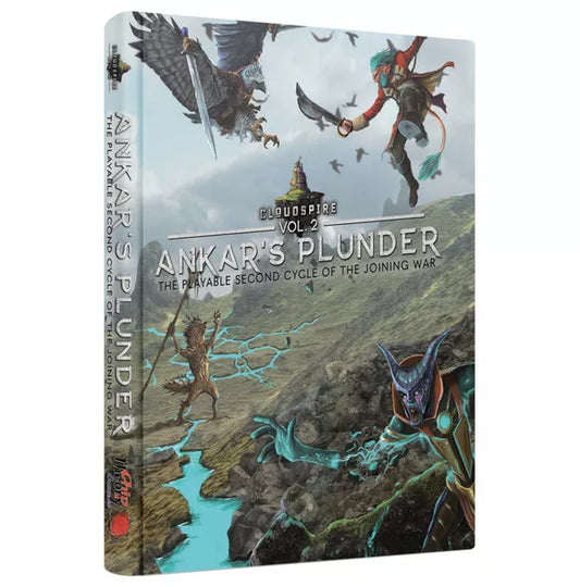 CLOUDSPIRE VOL. 2 ANKARS PLUNDER HARDCOVER LORE AND SCENARIO BOOK EXPANSION