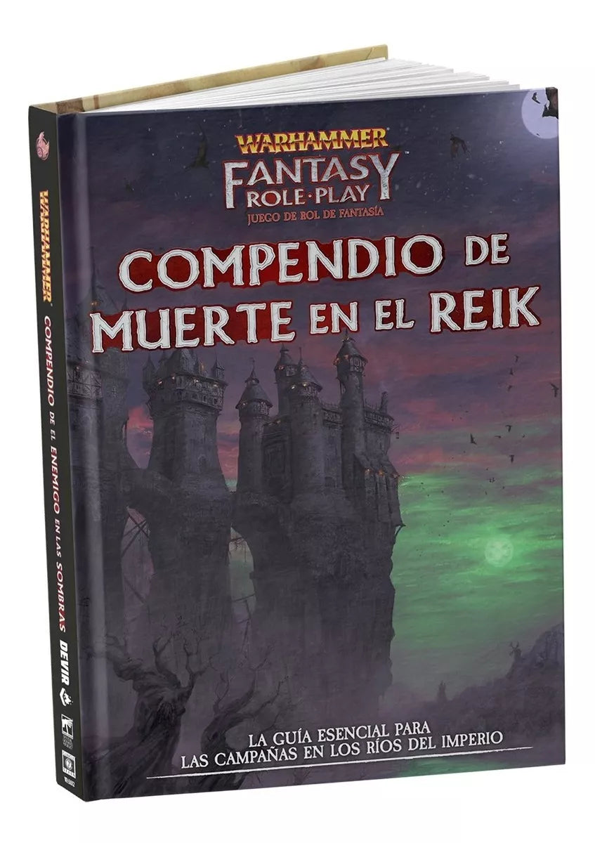 LIBRO DE ROL WARHAMMER JUEGO DE ROL COMPENDIO MUERTE EN EL REIK EN ESPAÑOL