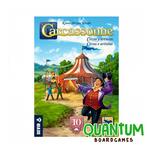 Carcassonne Expansión 10 Circos y Artistas tercera edición juego mesa español DEVIR