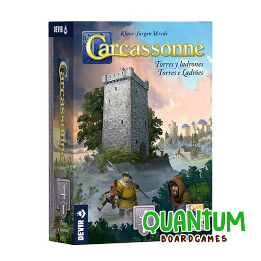 Carcassonne Expansión 4 Torres y Ladrones tercera edición juego mesa español DEVIR