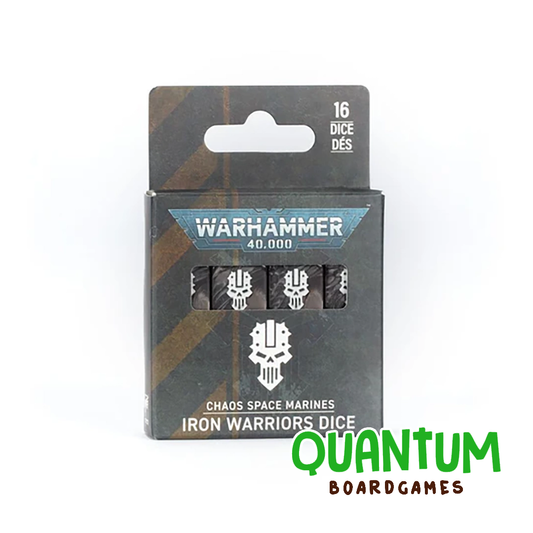 Dados oficiales Chaos Space Marines Iron Warriors Warhammer 40K premium quality