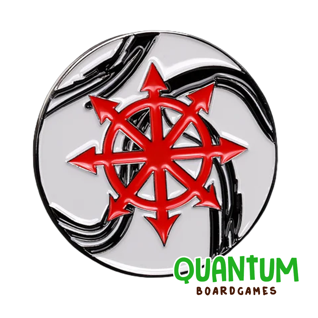 Baron of Dice: 40mm Objective Coin Chaos Star (Chaos Space Marines) - 1pz