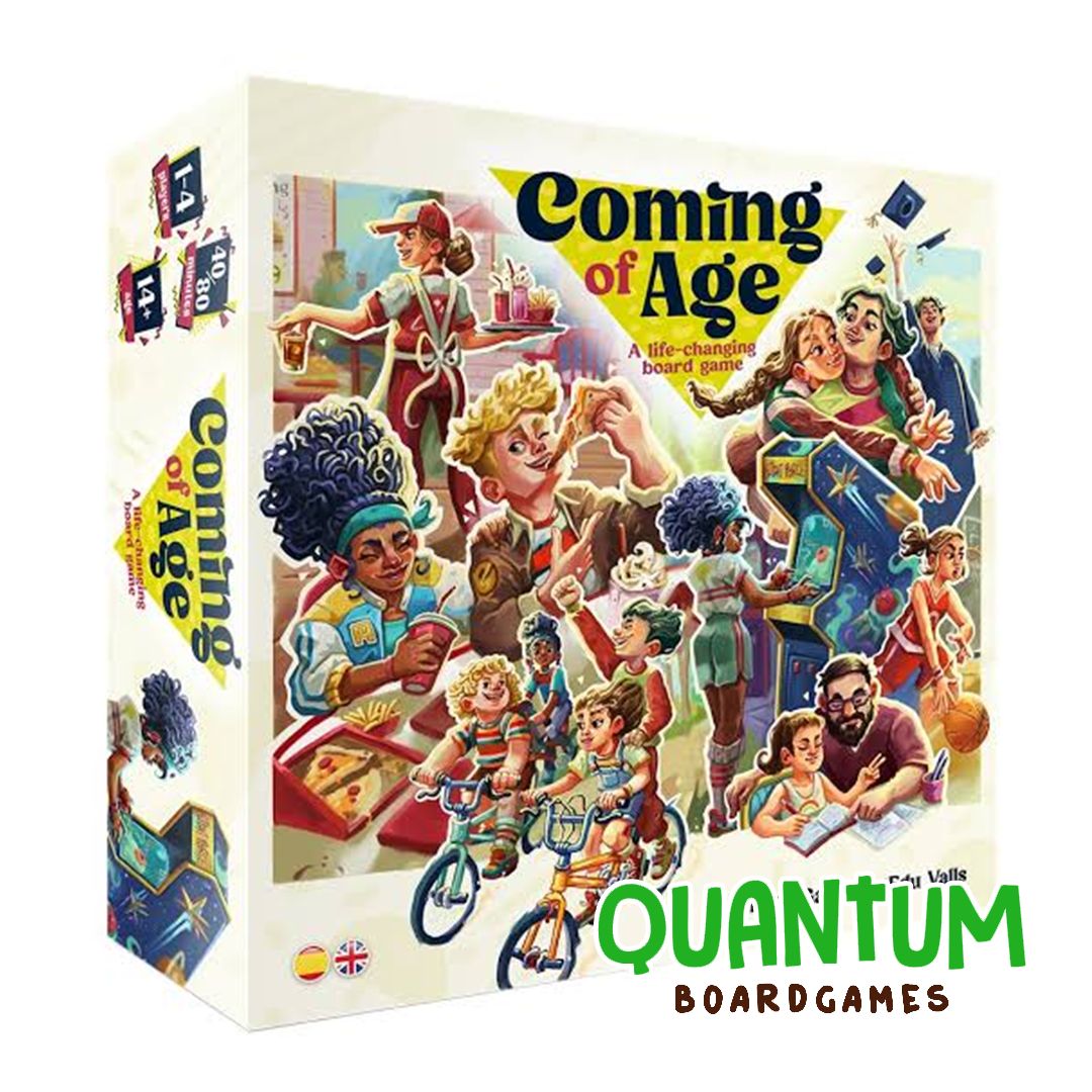 Coming of Age juego de mesa español estrategia componentes premium Ludonova