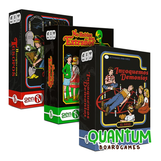 Bundle Cryptozoic tres juegos mesa español: Busquemos Tesoros, Invoquemos Demonios, No Hables con Extraños