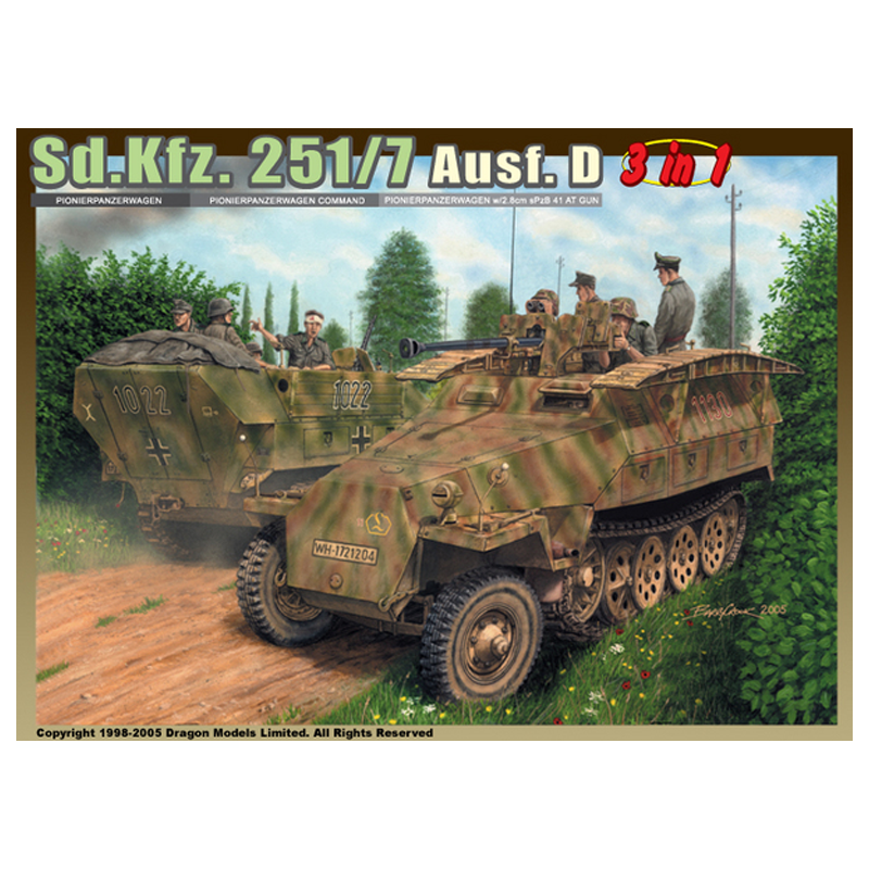 DRAGON 6223 SD.KFZ. 251/7 AUSF.D (3 IN 1)