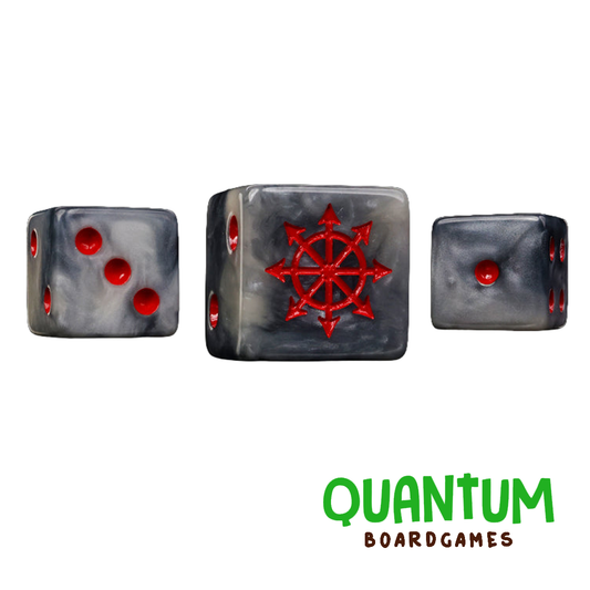 Baron of Dice: Chaos Demon Red Star (Chaos Space Marines) – Square Corner x25