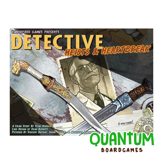 Detective Heists and Heartbreak expansión juego de mesa inglés Van Ryder Games