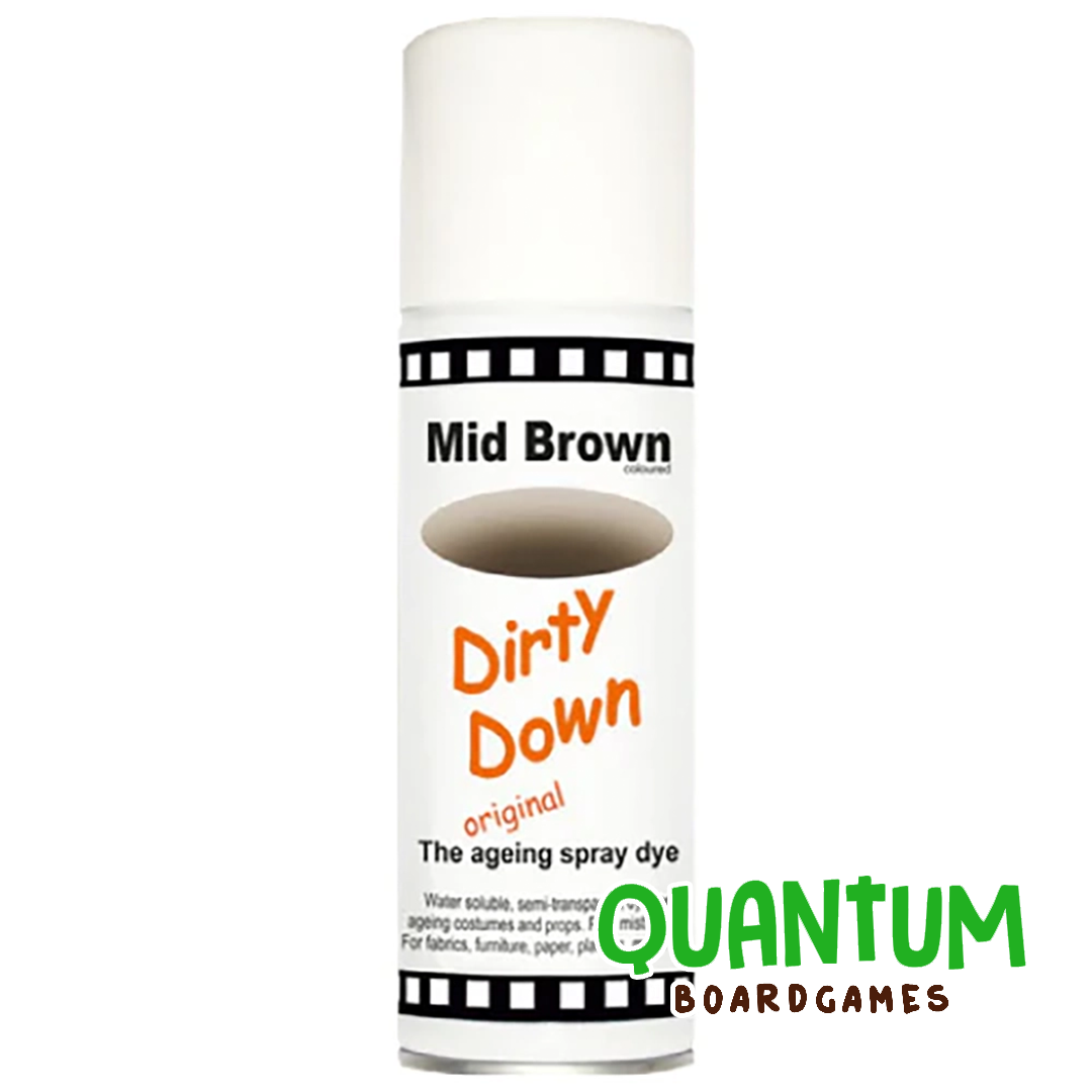 Spray Dirty Down Mid Brown 400ml pintura acrílica para miniaturas y wargames