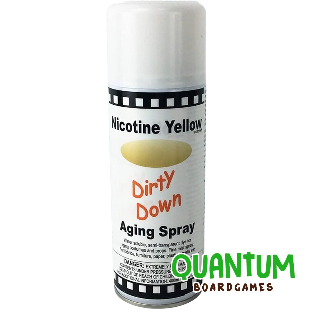 Spray Dirty Down Nicotine Yellow 400ml para pintura de miniaturas y wargames con efecto envejecido