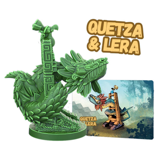 DODOS RIDING DINOS QUETZA Y LERA +20 CARTAS PROMO EN ESPAÑOL