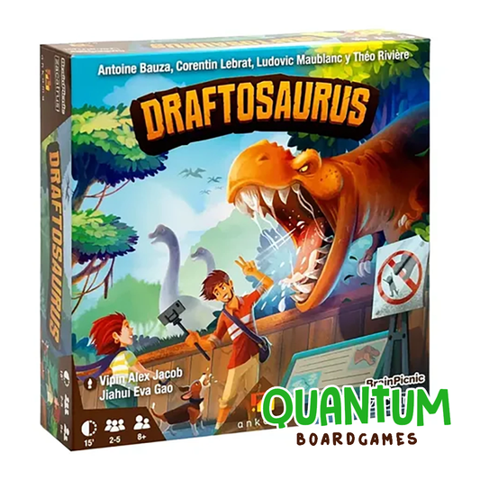 Draftosaurus juego de mesa español componentes dinosaurios parque