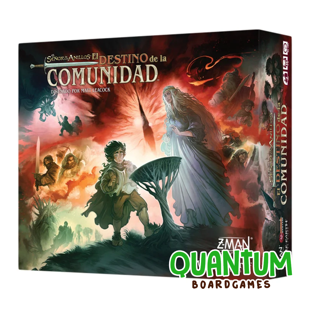 El Señor de los Anillos Destino de la Comunidad caja juego de mesa español Z-Man Games