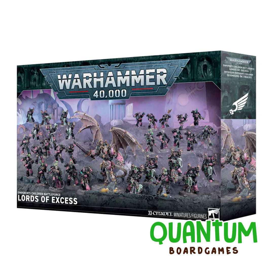 Emperors Children Lords of Excess Battleforce caja Warhammer 40K Games Workshop