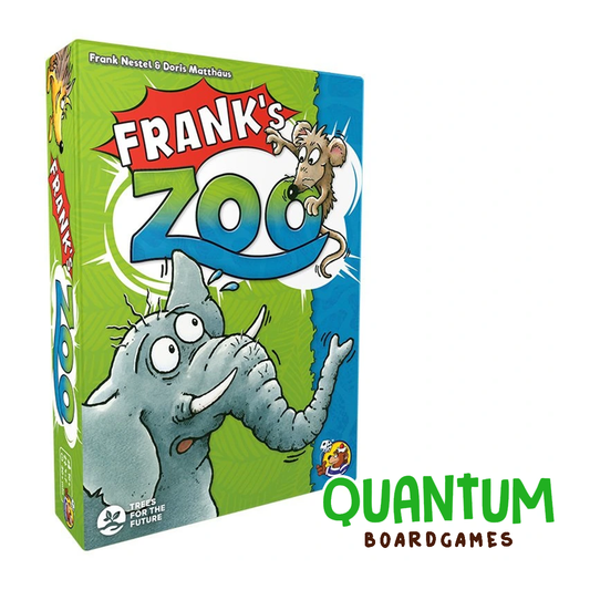 Frank's Zoo juego de cartas con animales, caja producto CGE Games edición inglés