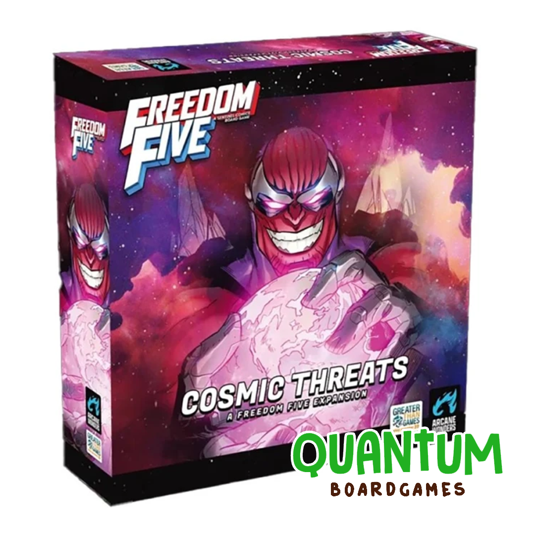 Freedom Five Cosmic Threats Expansion - Caja de expansión juego de mesa estratégico Level 99