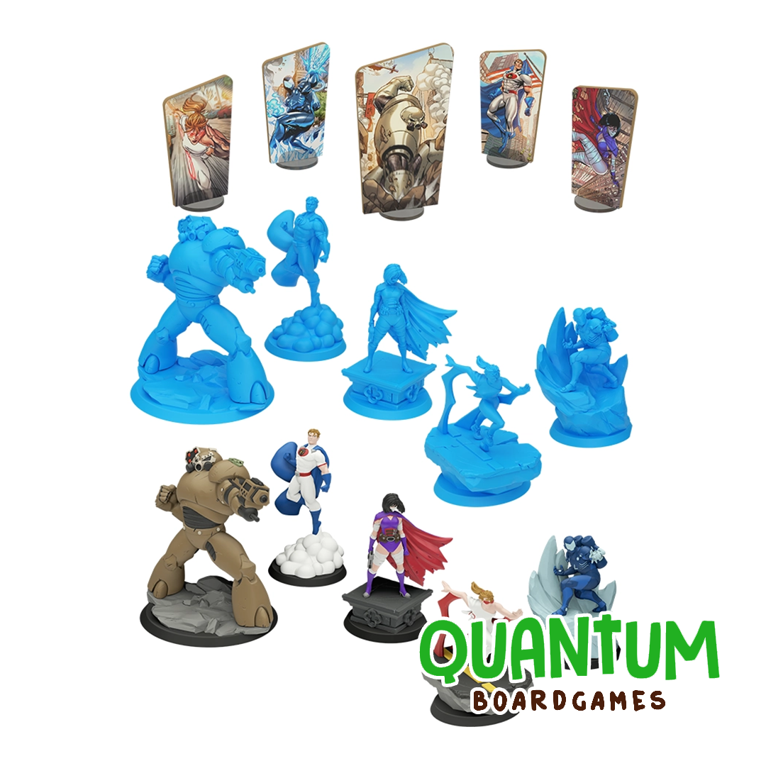 Freedom Five Kickstarter Painted miniaturas de superhéroes pintadas listas para jugar